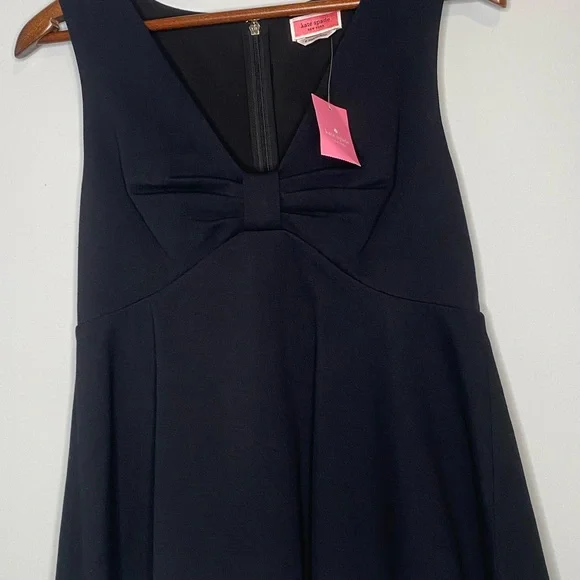 Kate Spade New York Ponte Bow-Knot Peplum Top Black Size 4 - Picture 7 of 7